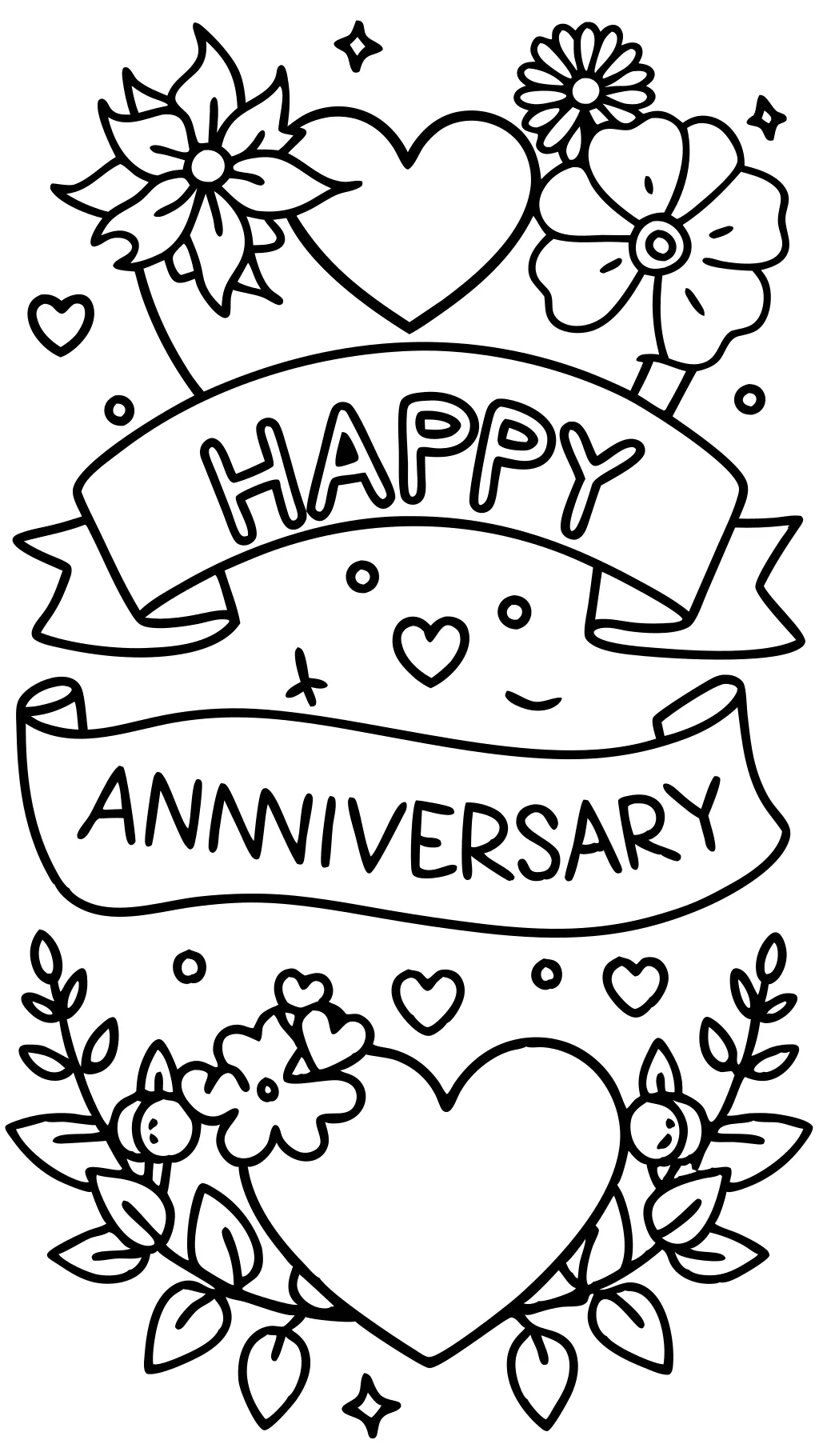 love anniversary coloring pages